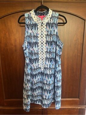 Jane Shift - Low Tide Navy / Sails And Stripes - size 14 - Lilly Pulitzer